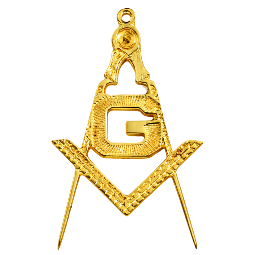 Master Mason Blue Lodge Collar Jewel - Square & Compass with G
