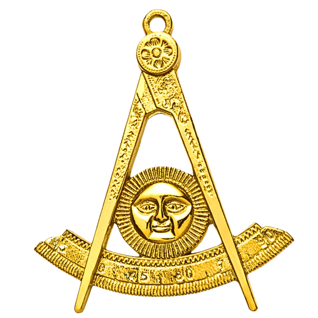 Past Master Blue Lodge Collar Jewel - Gold Craft