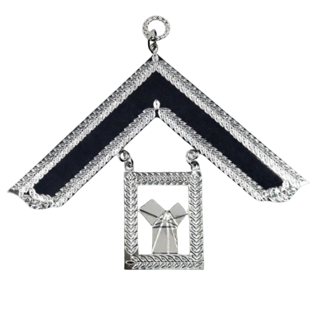 Past Master Blue Lodge Collar Jewel - Silver Metal