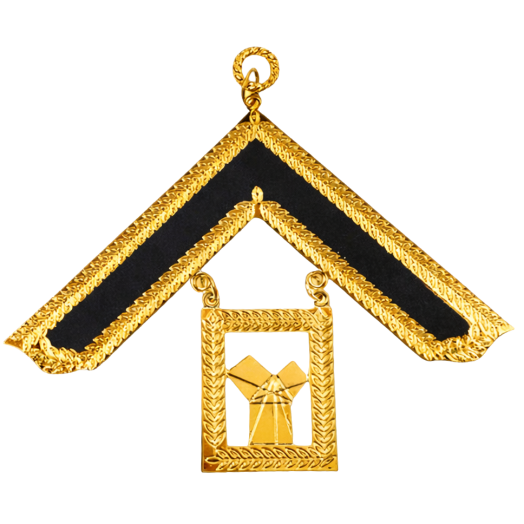 Past Master Blue Lodge Collar Jewel - Gold Metal