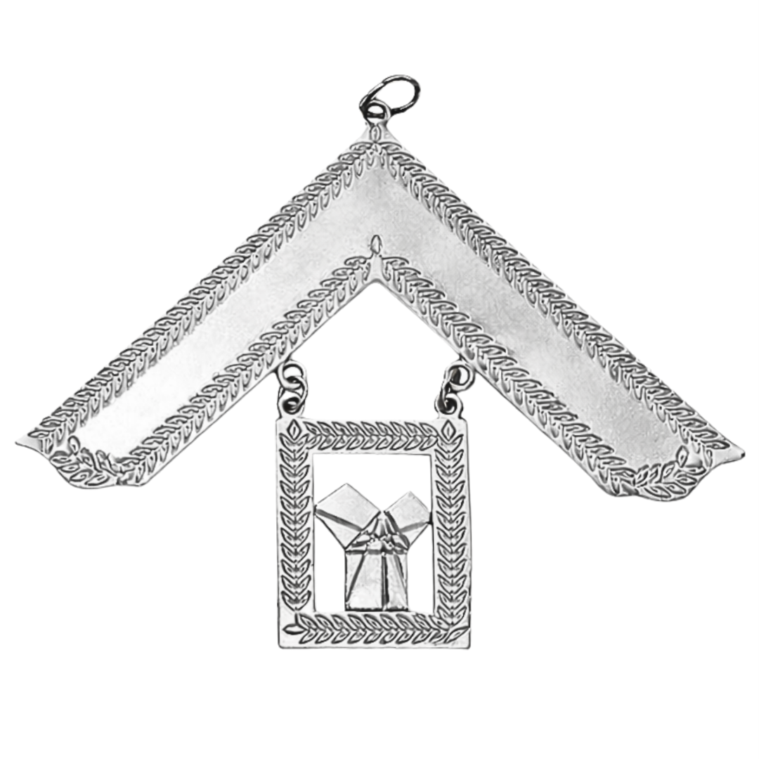 Past Master Craft English Regulation Collar Jewel - Silver Plated