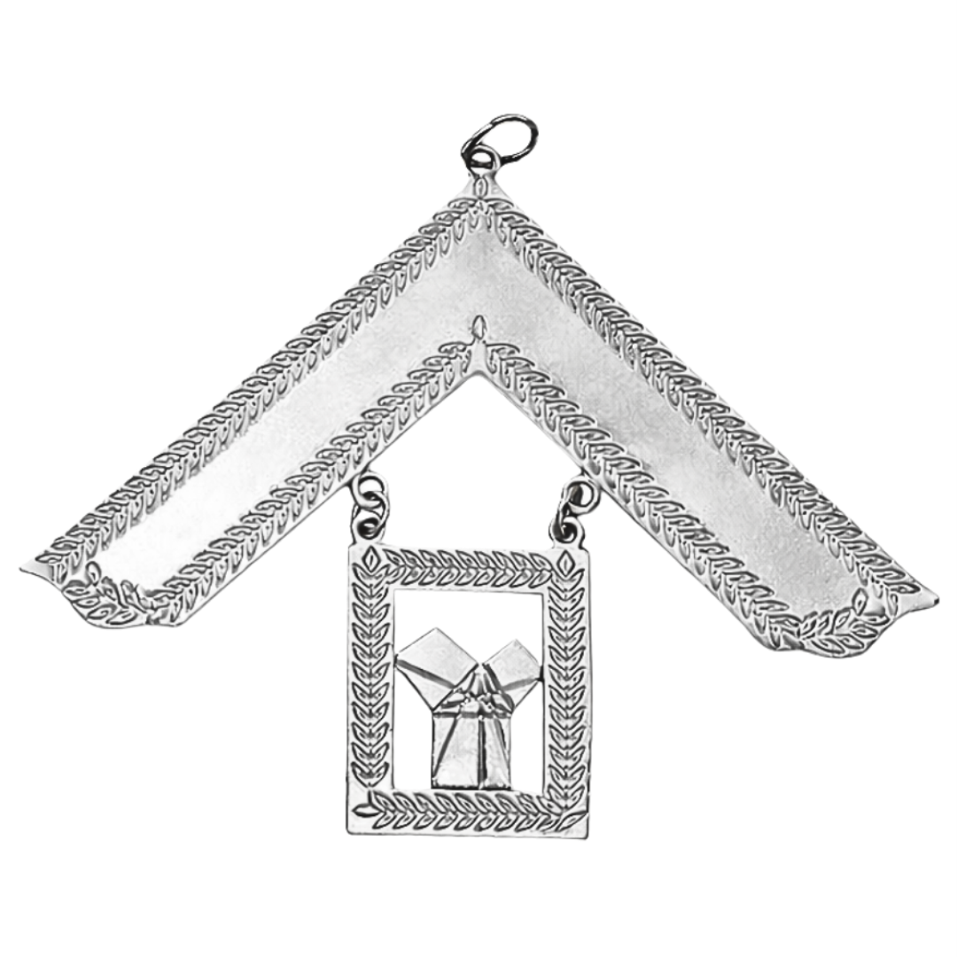 Past Master Craft English Regulation Collar Jewel - Silver Plated