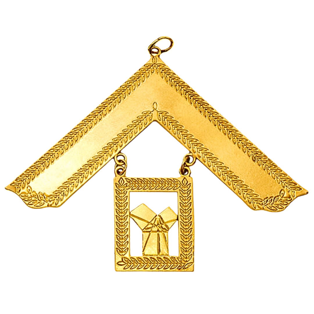 Past Master Craft English Regulation Collar Jewel - Gold Plated