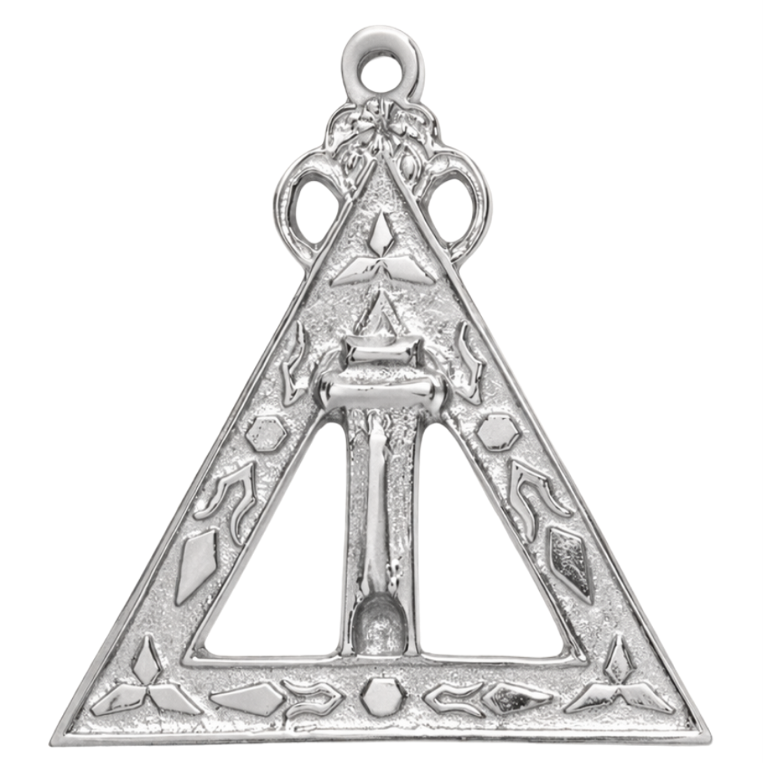 Scribe Royal Arch Chapter Officer Collar Jewel - Silver Plated