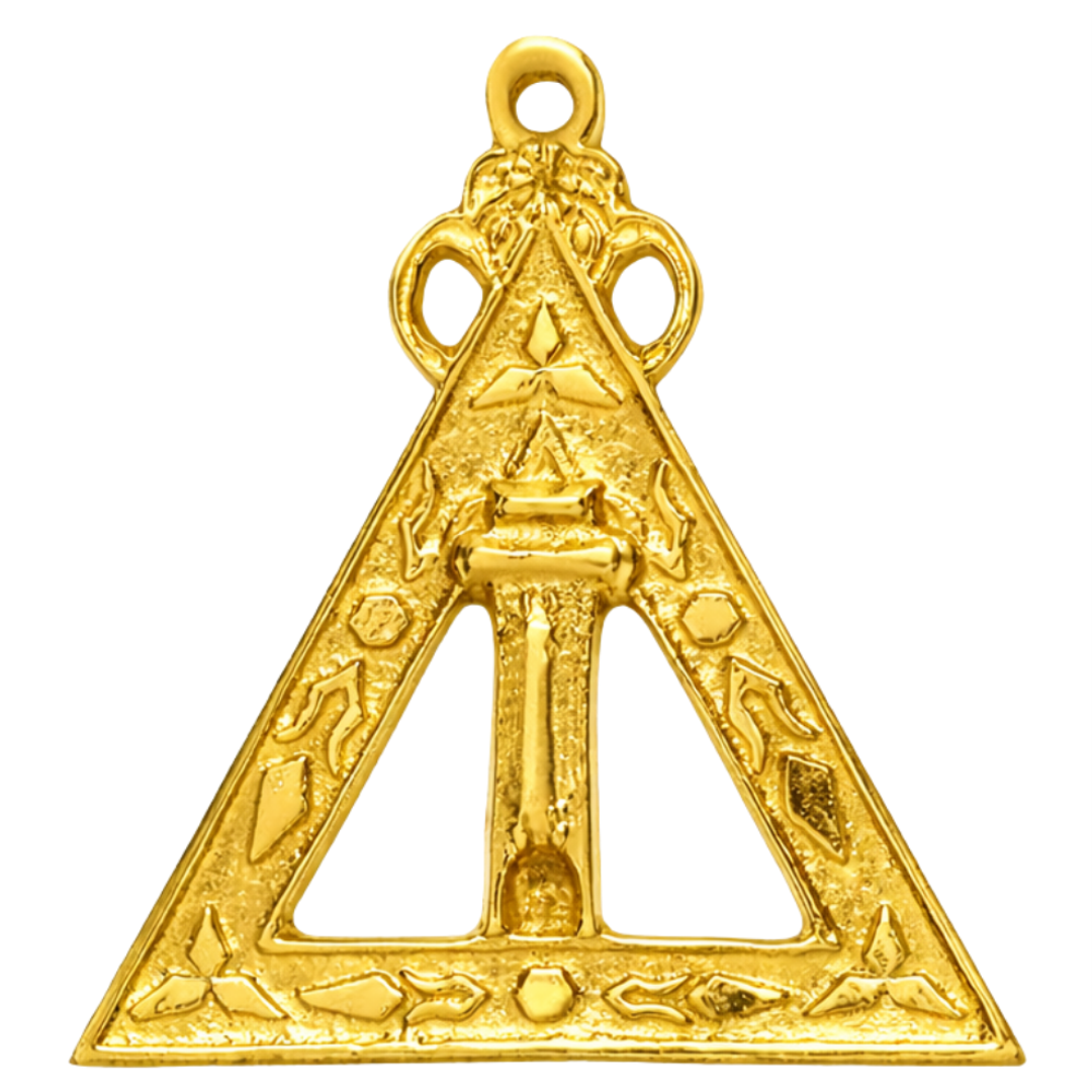 Scribe Royal Arch Chapter Officer Collar Jewel - Gold Plated