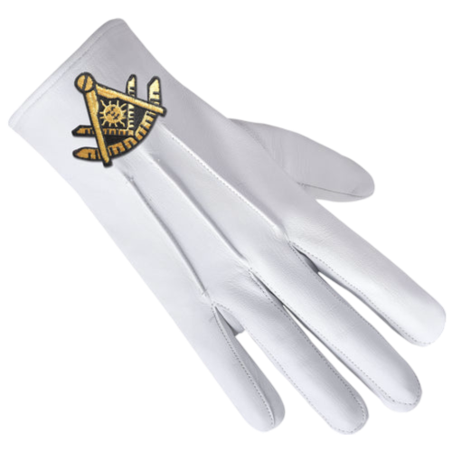 Past Master Blue Lodge California Regulation Gloves
