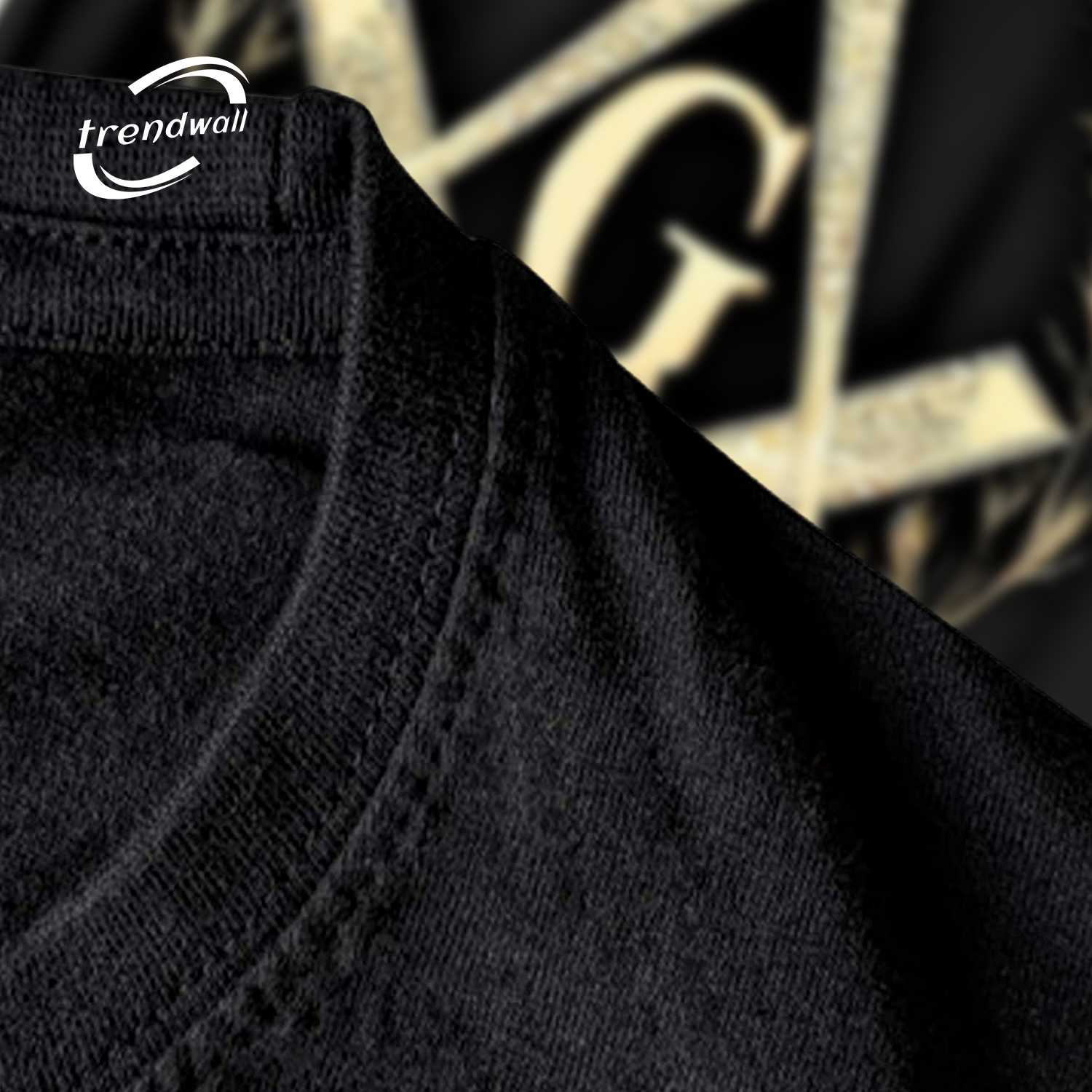 Masonic T-Shirt – Gold Square & Compass Symbol on Soft Everyday Fabric