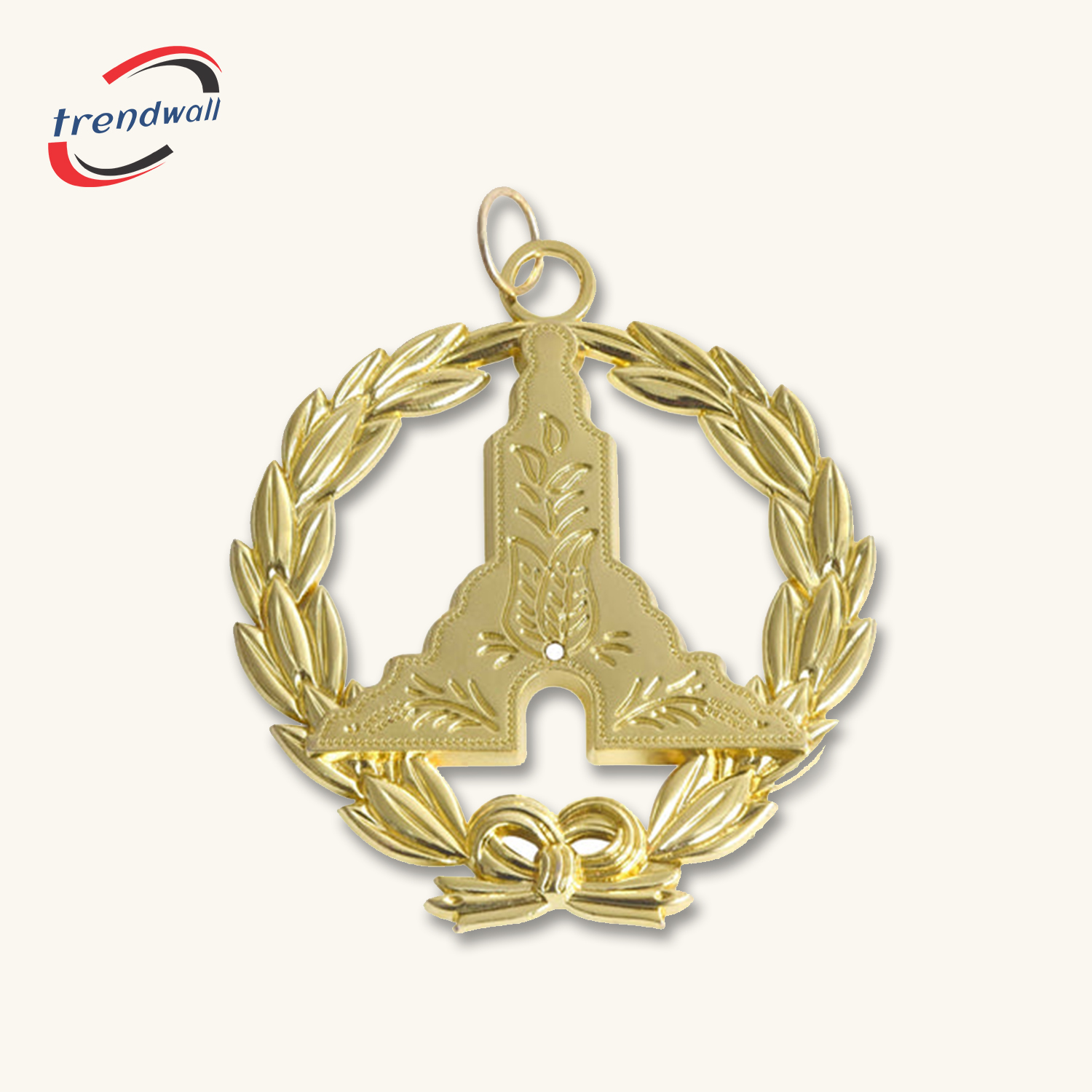 Senior Grand Warden Blue Lodge Officer Collar Jewel - Gold Metal