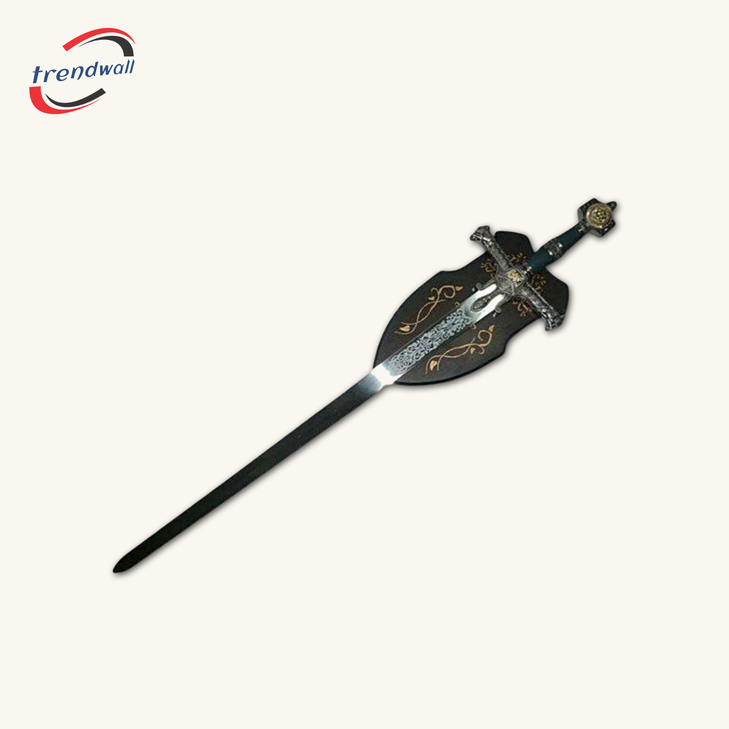 Knights Templar Commandery Sword - Silver Ark of the Covenant + Plaque