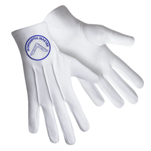 Worshipful Master Blue Lodge Gloves