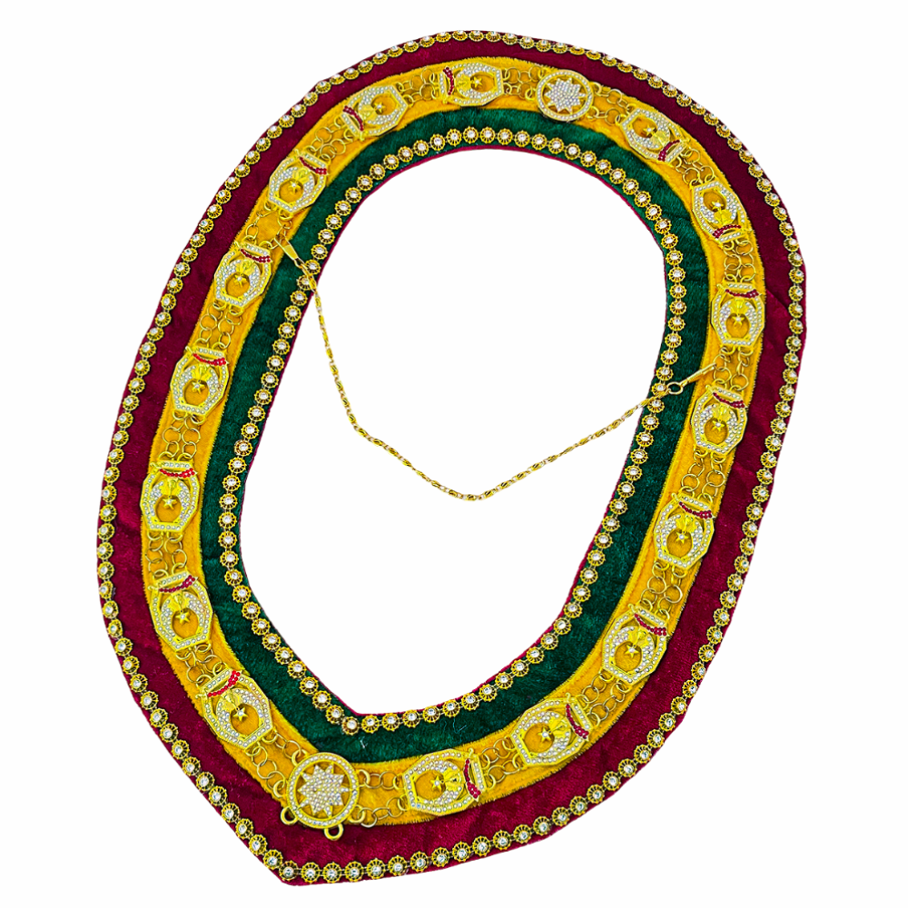 Tri-Color Shriners Chain Collar