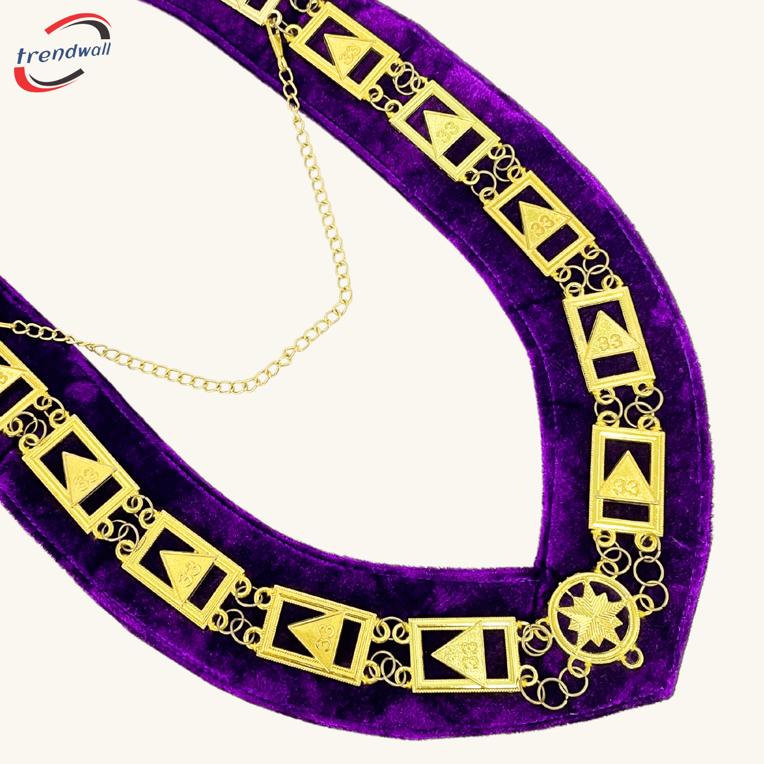 33rd Degree Purple Chain Collar
