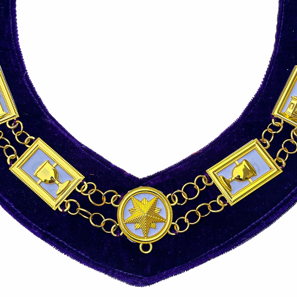 OES Chain Collar with White Backing