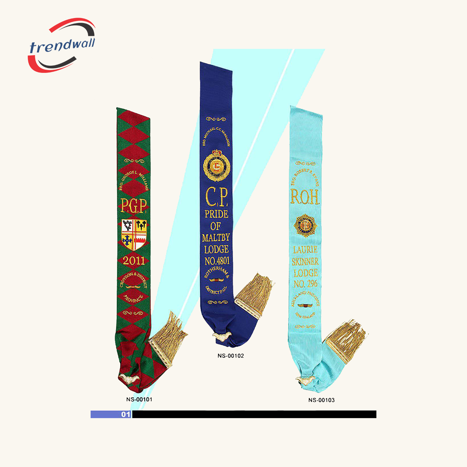 Royal Antediluvian Order of Buffaloes (R.A.O.B.) Sash