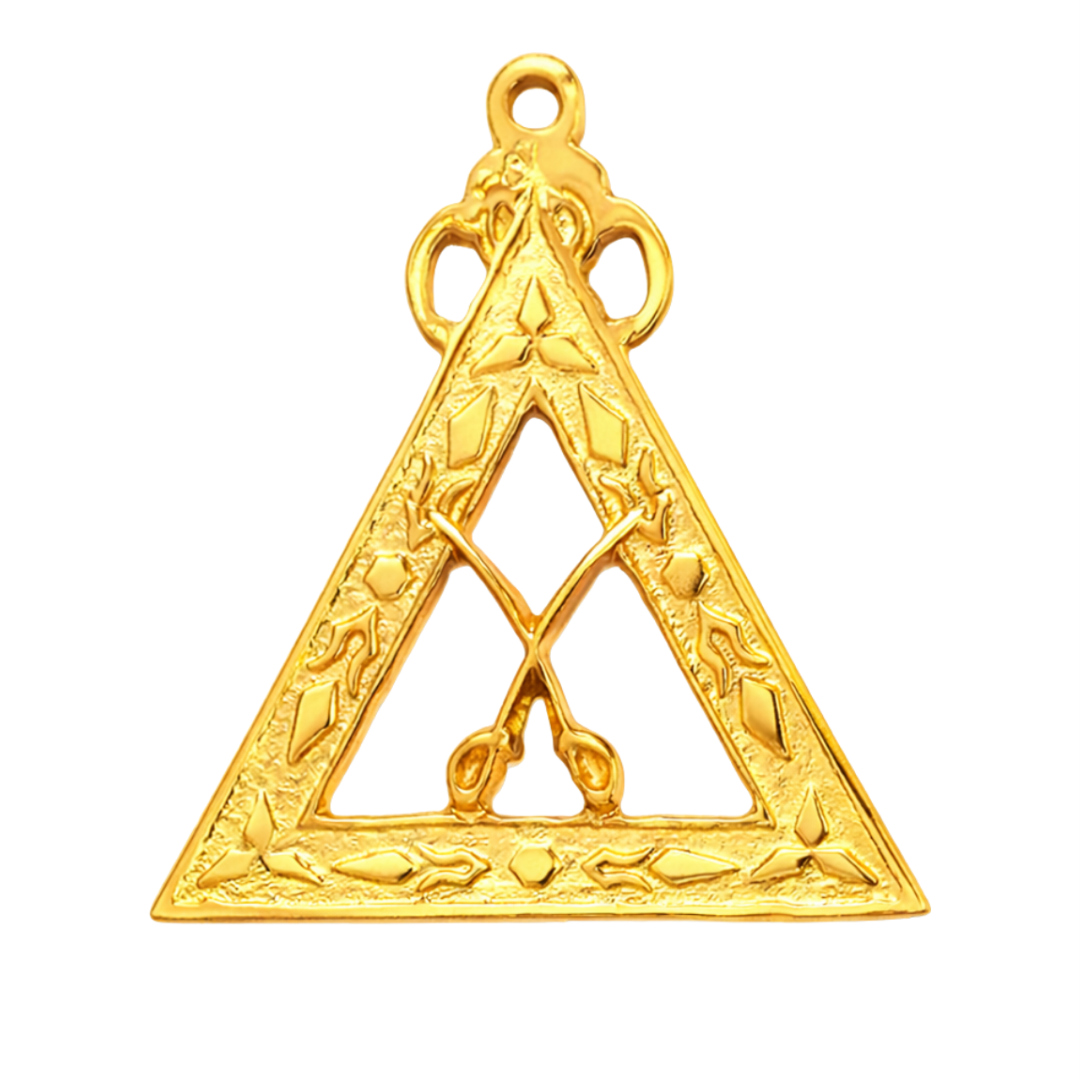 Captain Royal Arch Chapter Officer Collar Jewel - Gold Plated