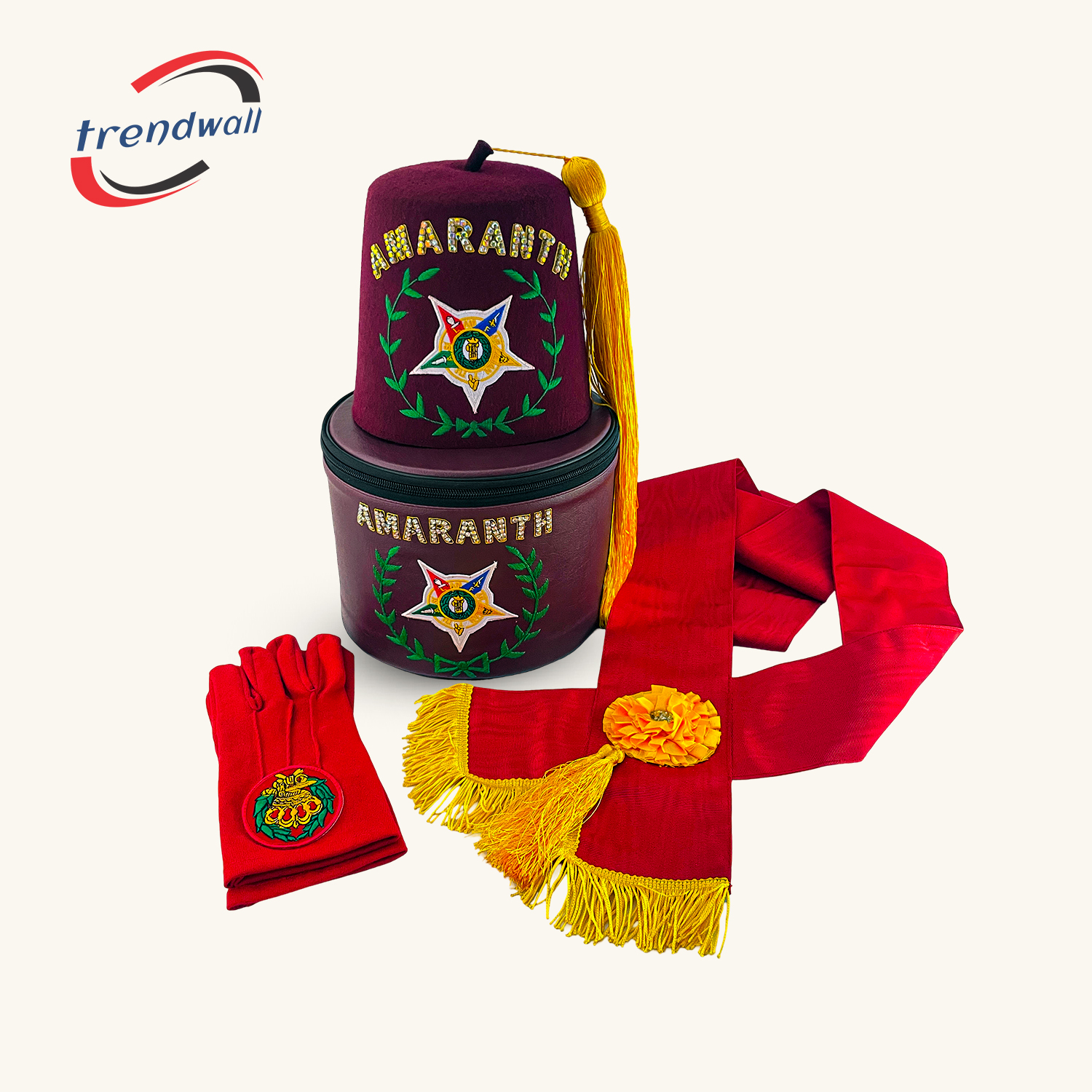 Masonic Grand Amaranth Fez Set