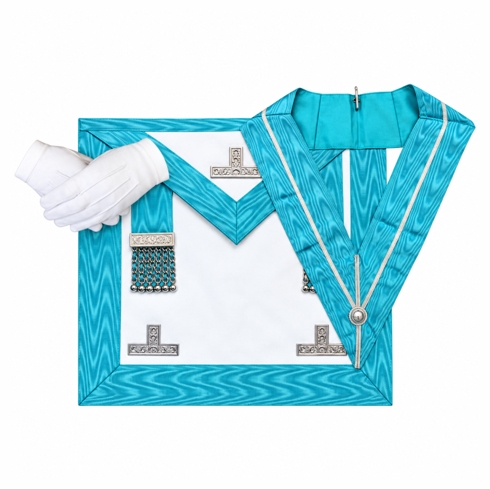 Worshipful Master Craft English Regulation Regalia Set - WM Apron