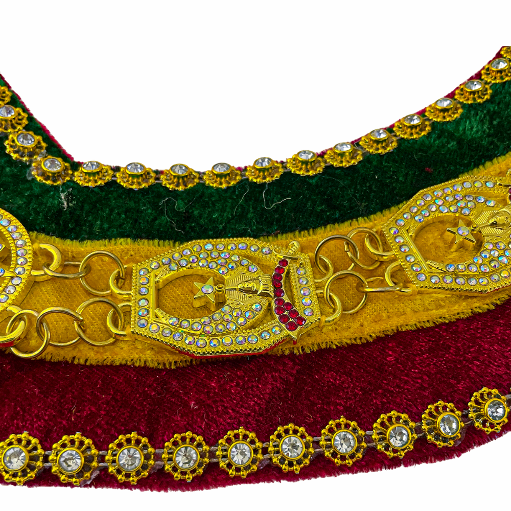 Tri-Color Shriners Chain Collar