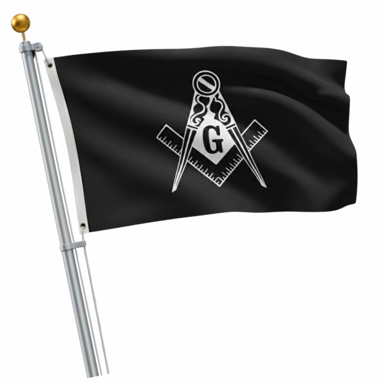 Masonic Blue Lodge Garden Flag