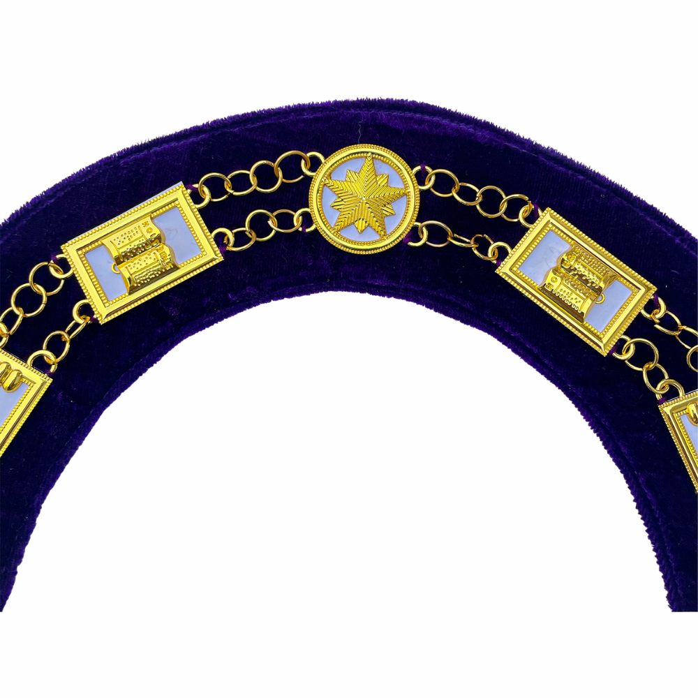 OES Chain Collar with White Backing
