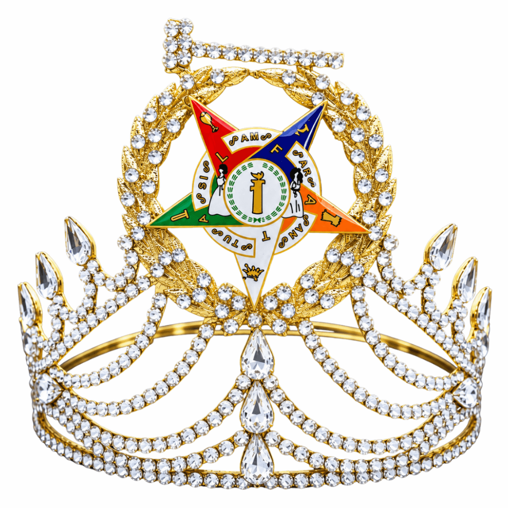Grand Worthy Amaranth Crown With FATAL Star Emblem Gold Tone