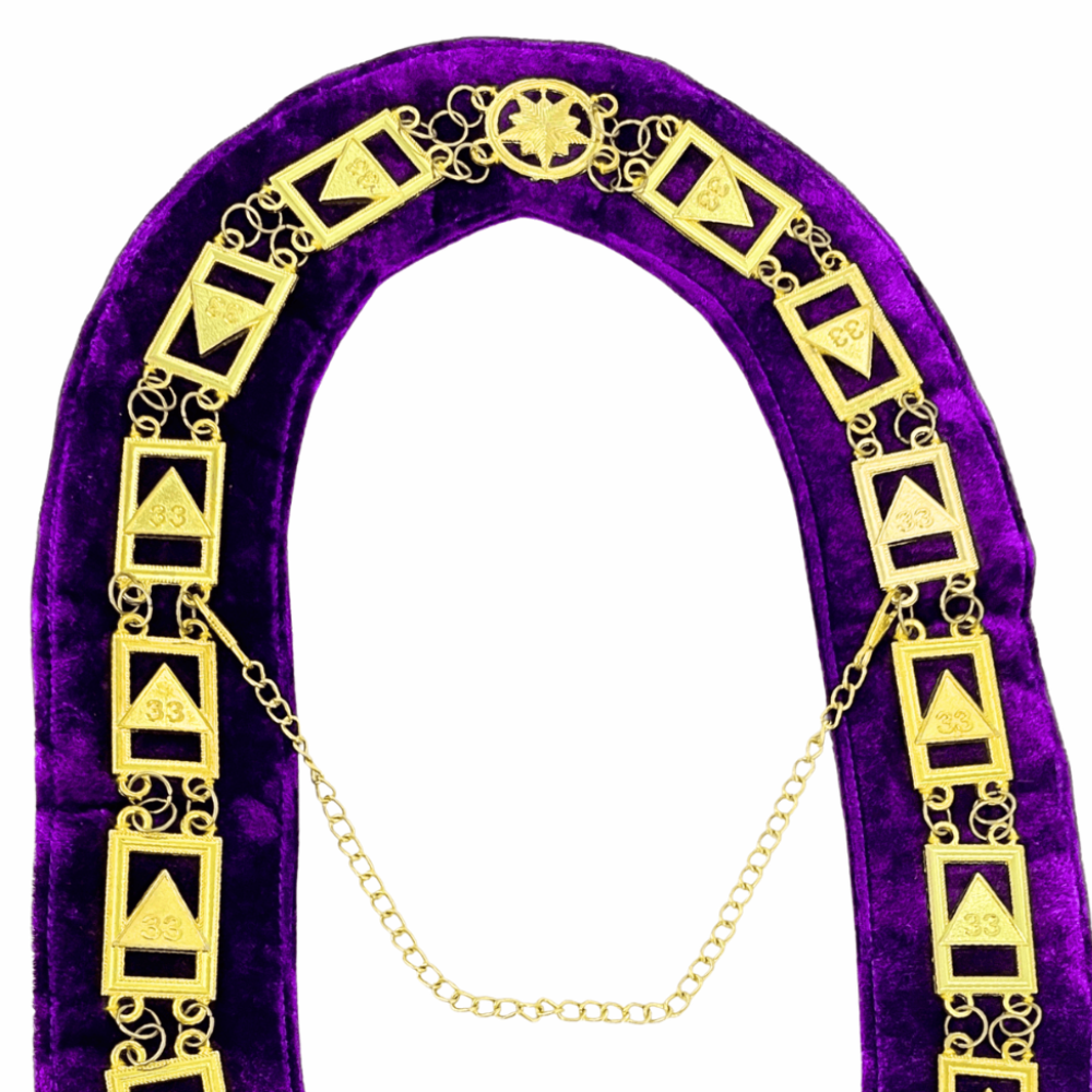 Masonic 33rd Degree Scottish Rite Chain Collar