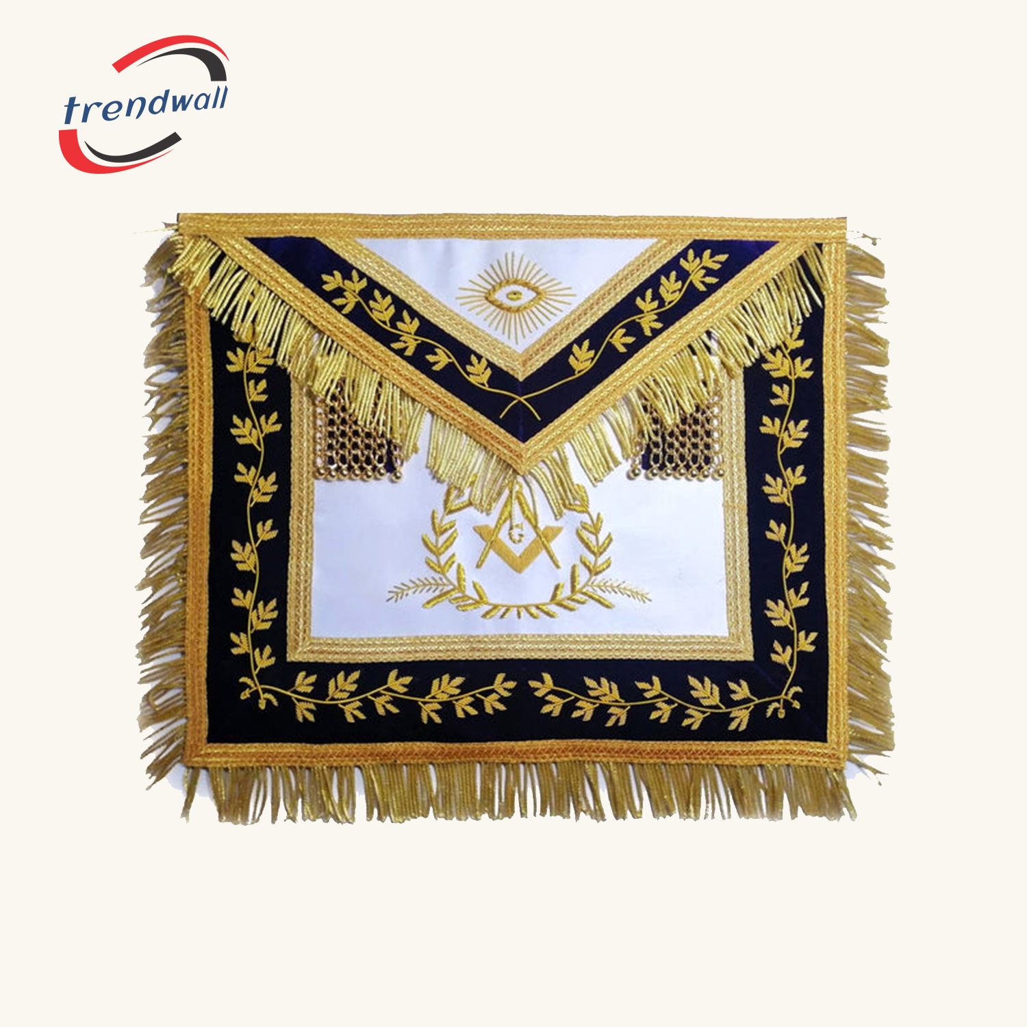 Grand Master Blue Lodge Apron - Bullion Hand Embroidery