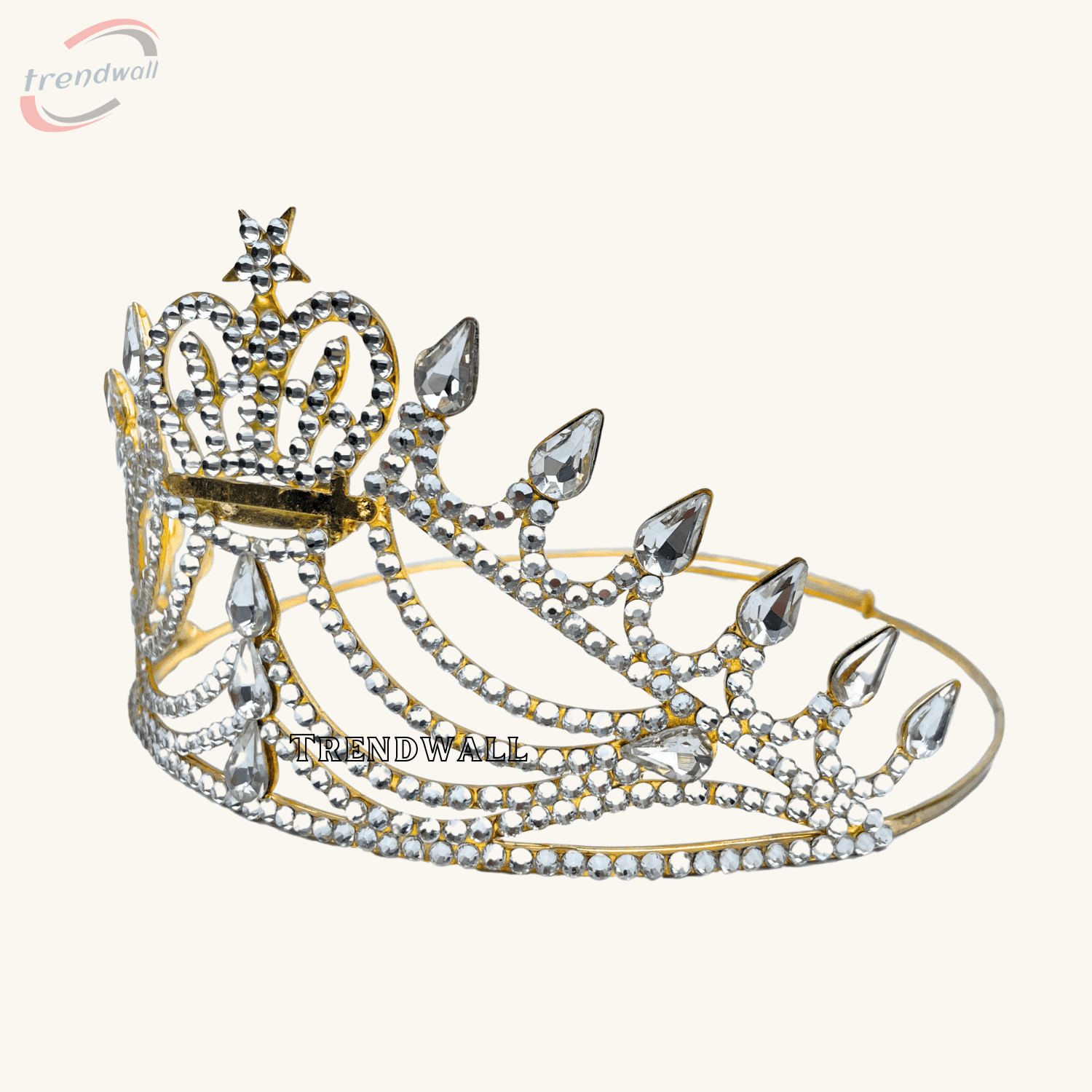 Amaranth Crown Gold Tone Adjustable by Trendwall Masonic Shop