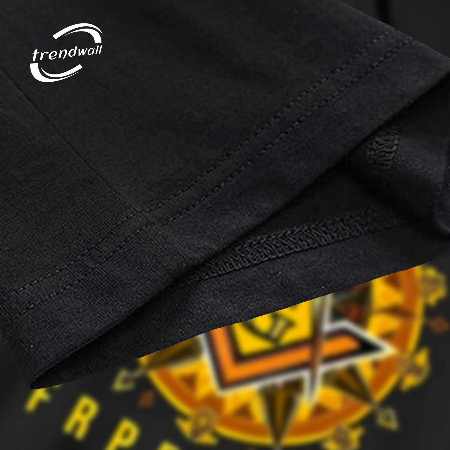 Black Masonic T-Shirt – Unique Square, ‘G’, and Text Symbol Design