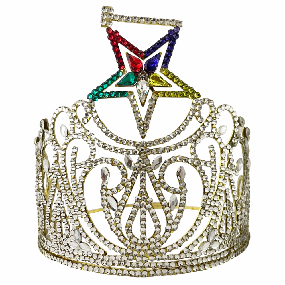 Order of the Eastern Star Gold Crown with Gavel, Latest Stylish Design