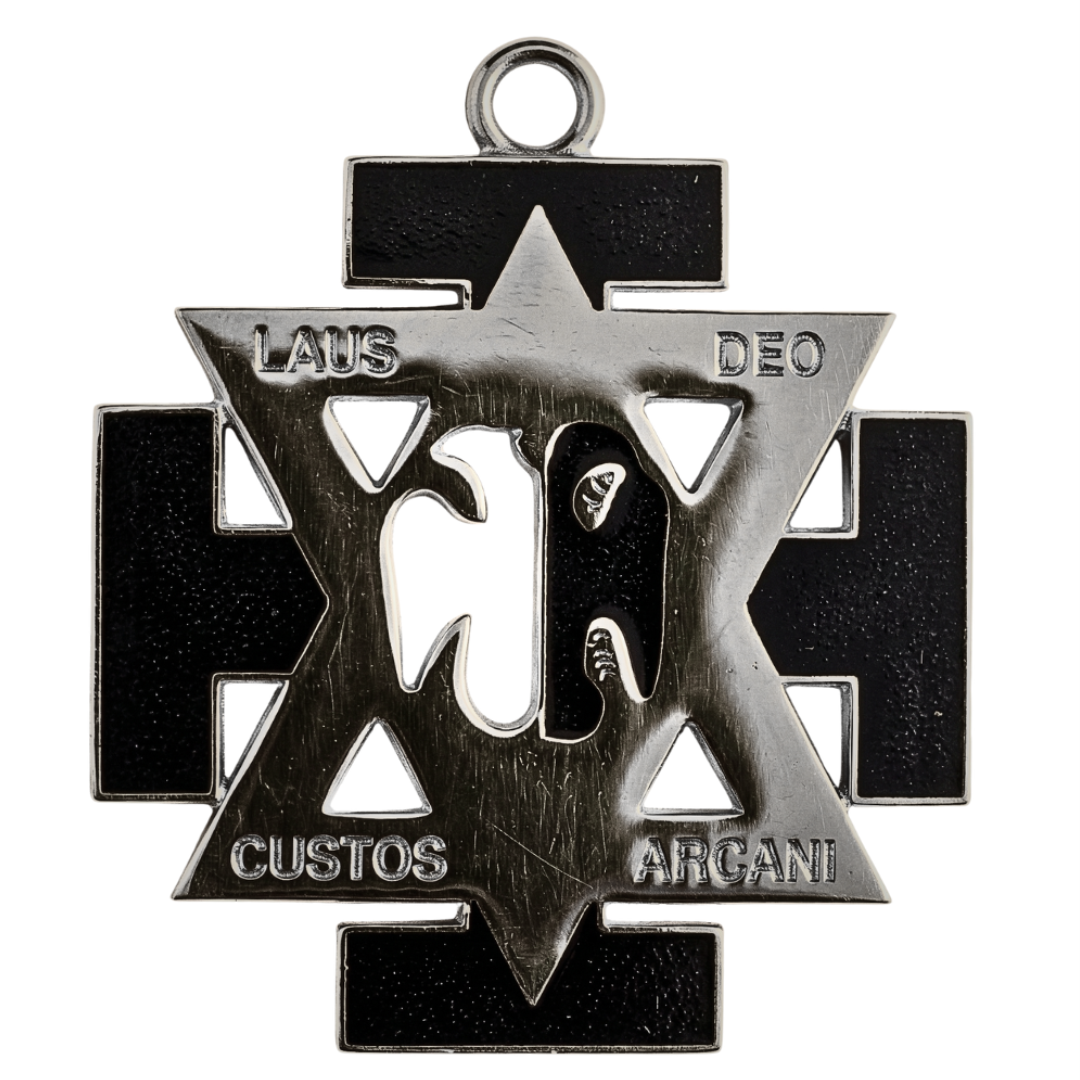 Commander In Chief Scottish Rite Collar Jewel - Black & Gold 