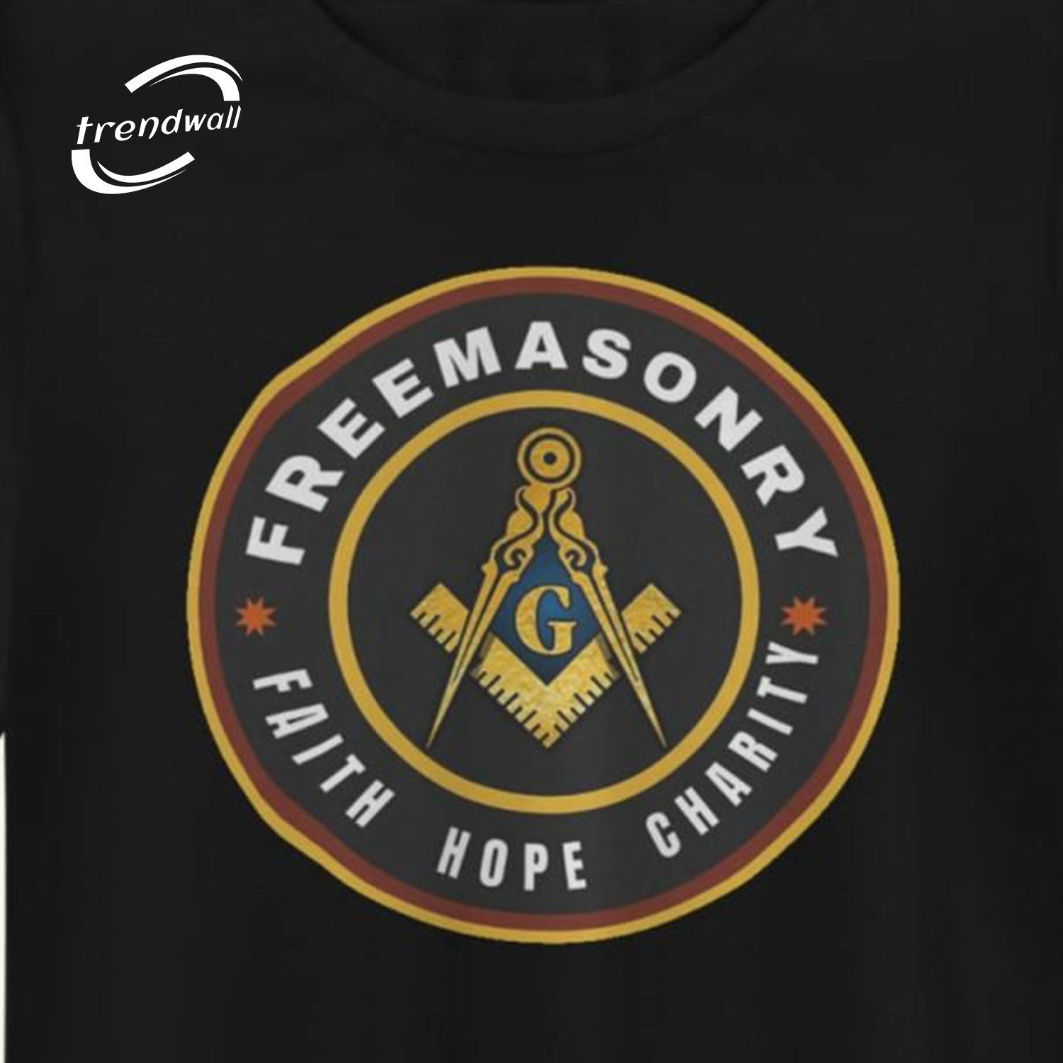 Masonic Women’s Long Sleeve T-Shirt – Faith Hope Charity Freemason Crew Design