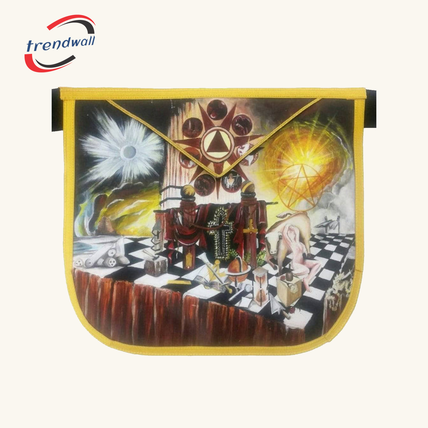 Hand-Painted Lambskin Apron