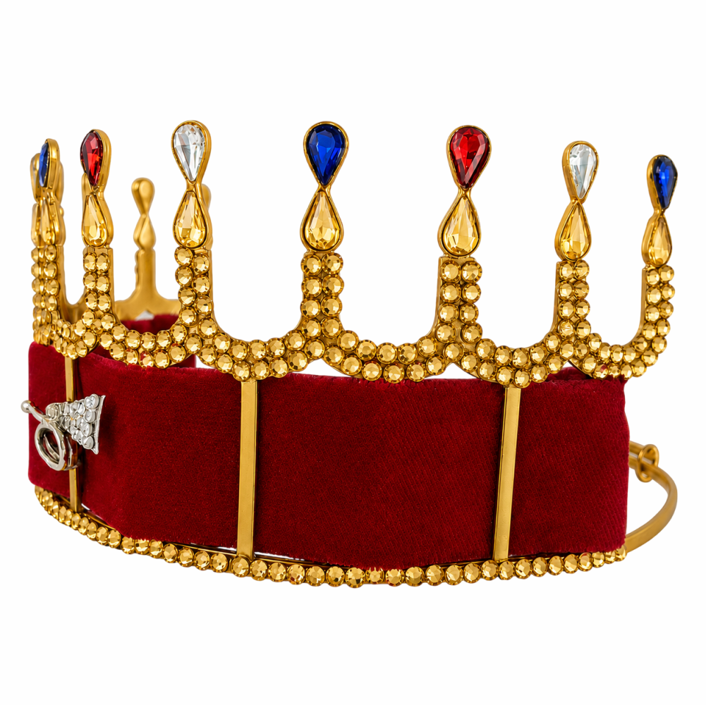 HOJ Crown Gold Tone with Silver Bugle