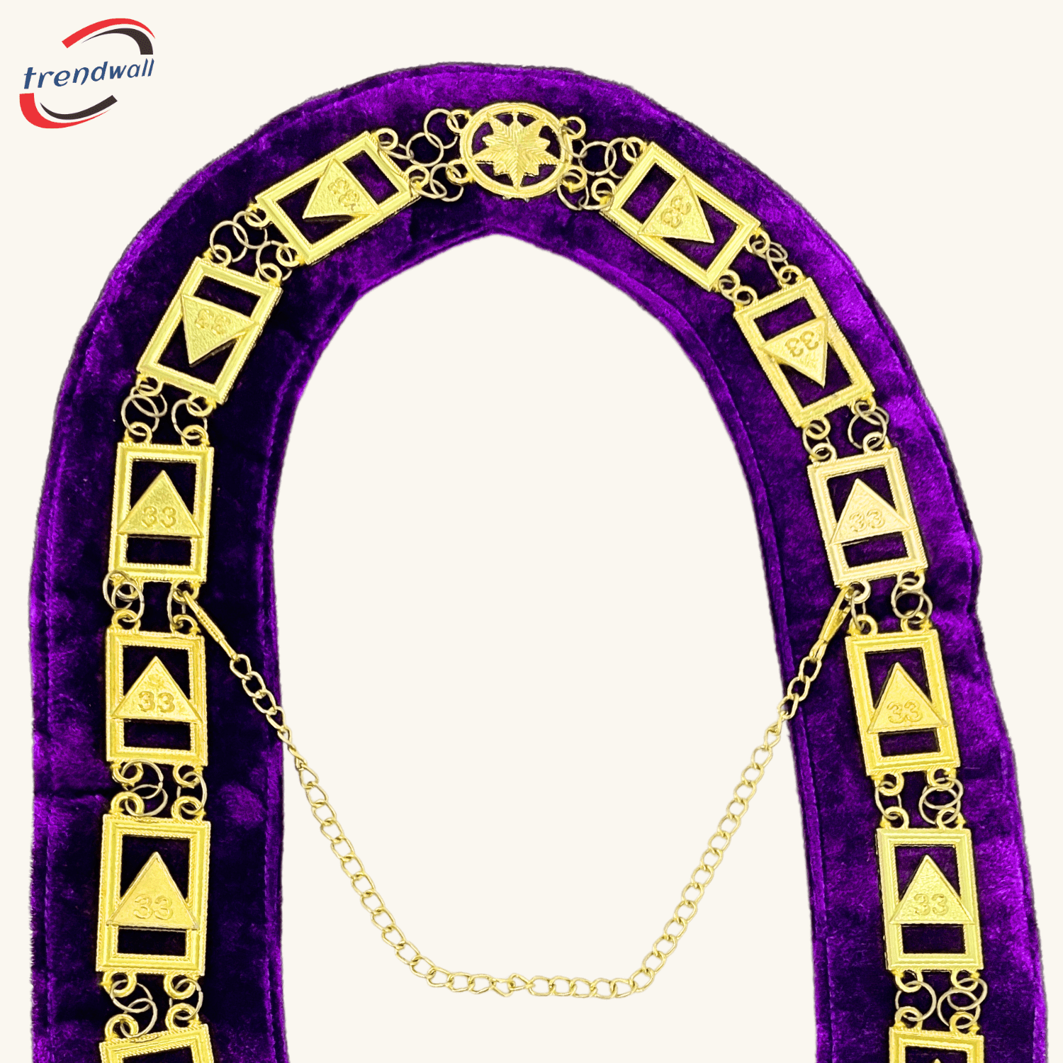 33rd Degree Purple Chain Collar