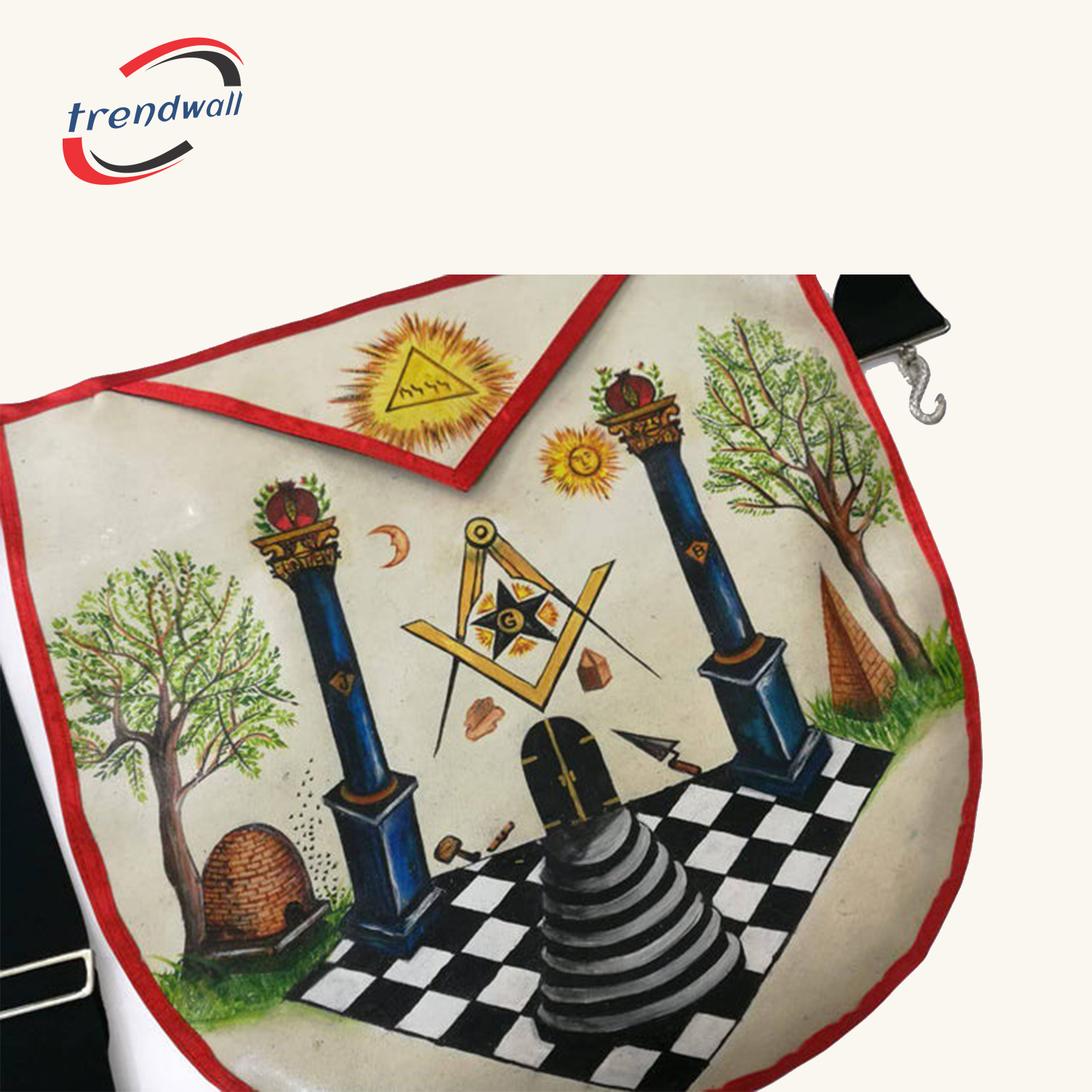 Hand-Painted Lambskin Apron