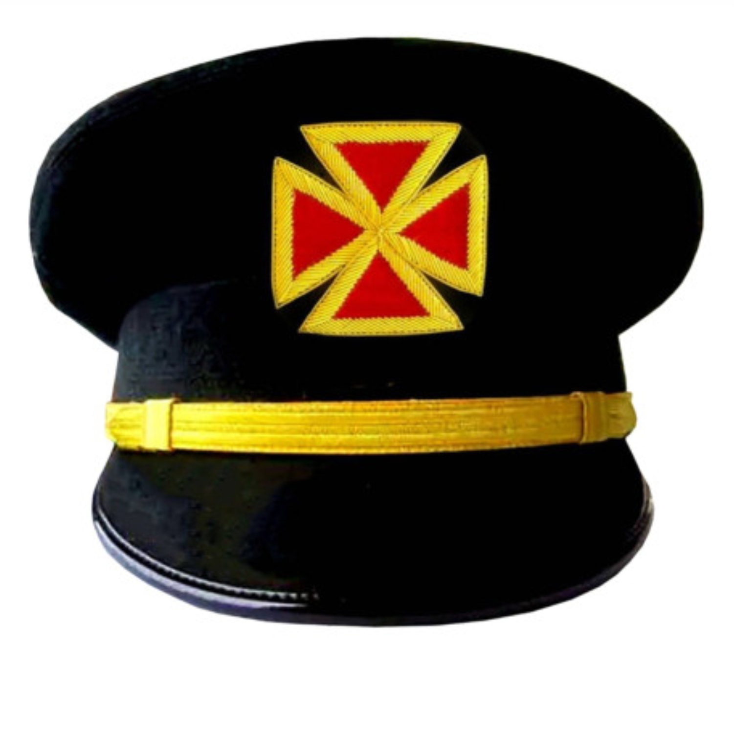 Grand Commandery Knights Templar Fatigue Cap - Hand Embroidered