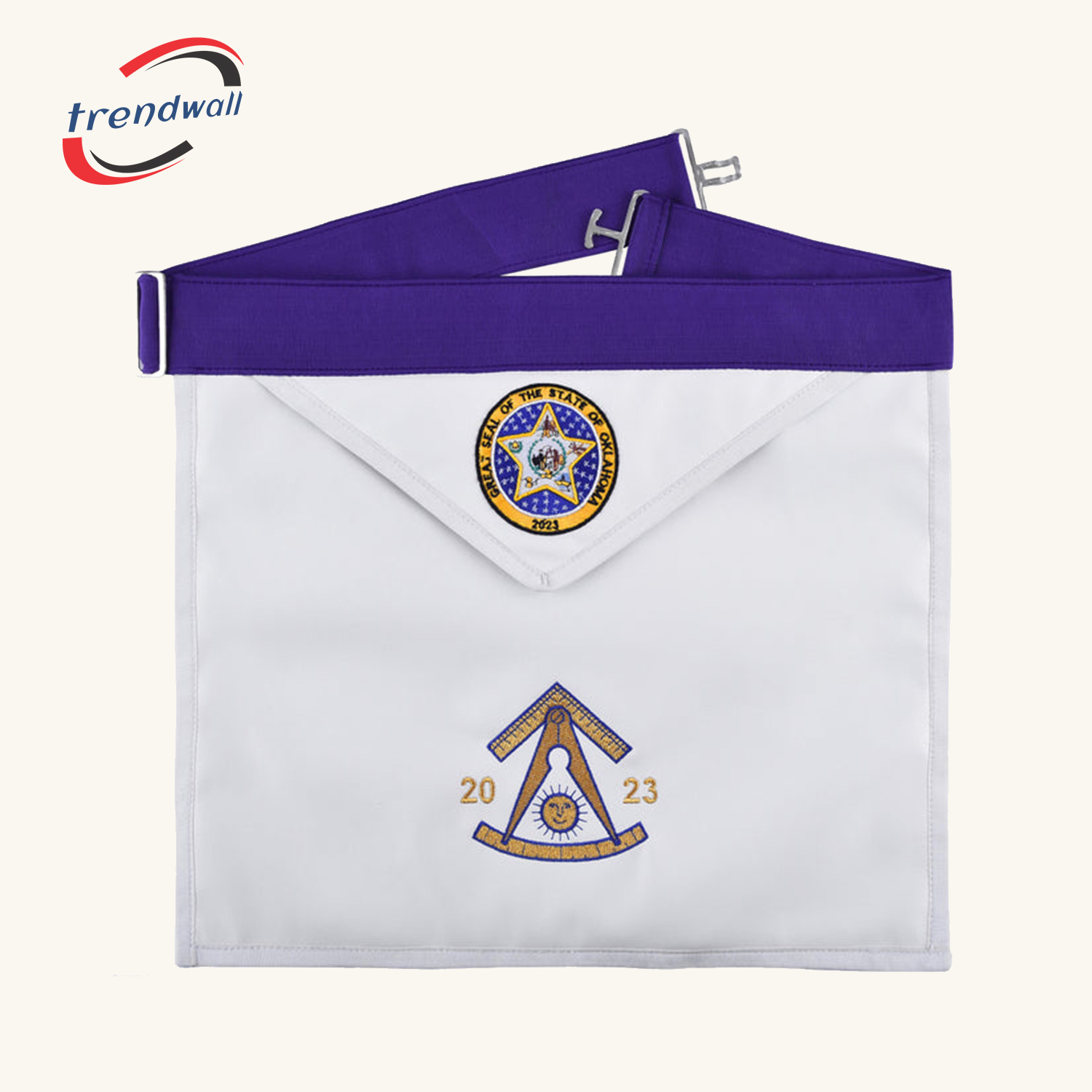 Past Master Blue Lodge California Regulation Apron 