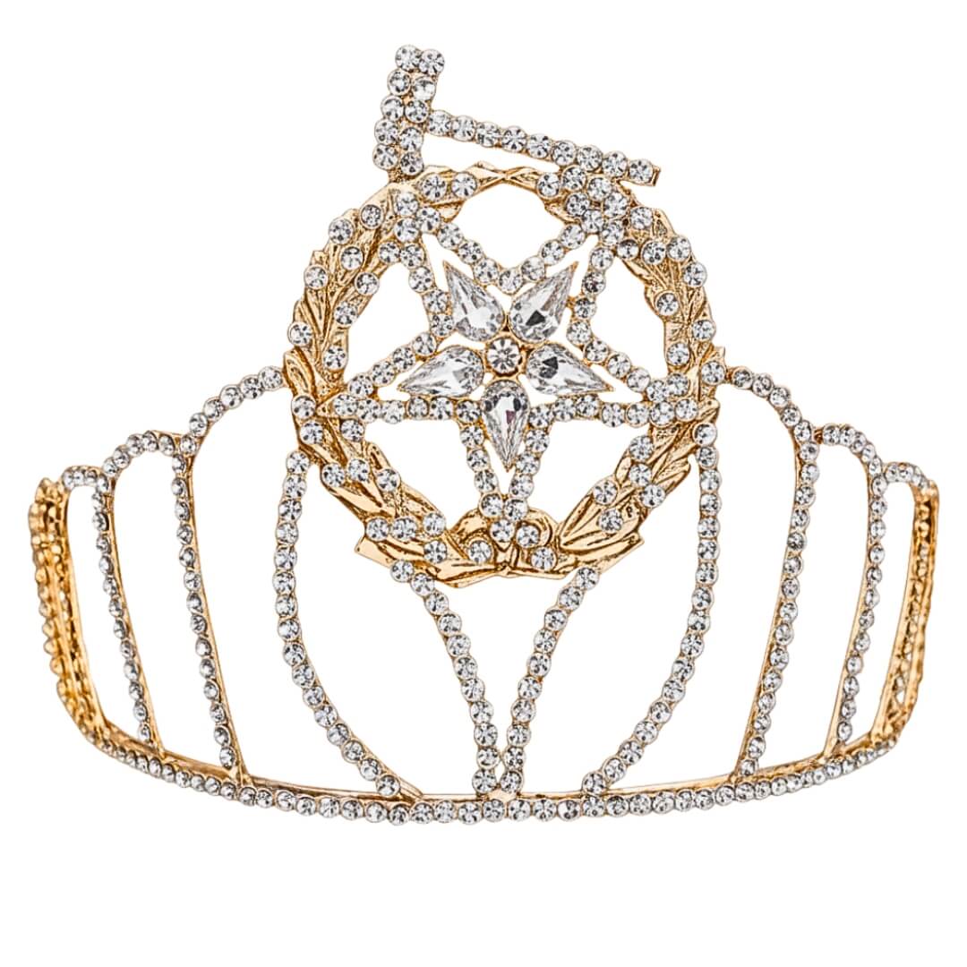 Masonic Grand Matron Clear Star Crown
