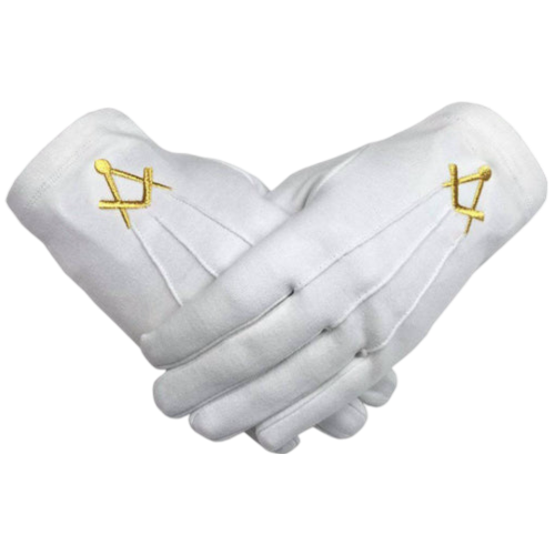 Master Mason Blue Lodge Gloves