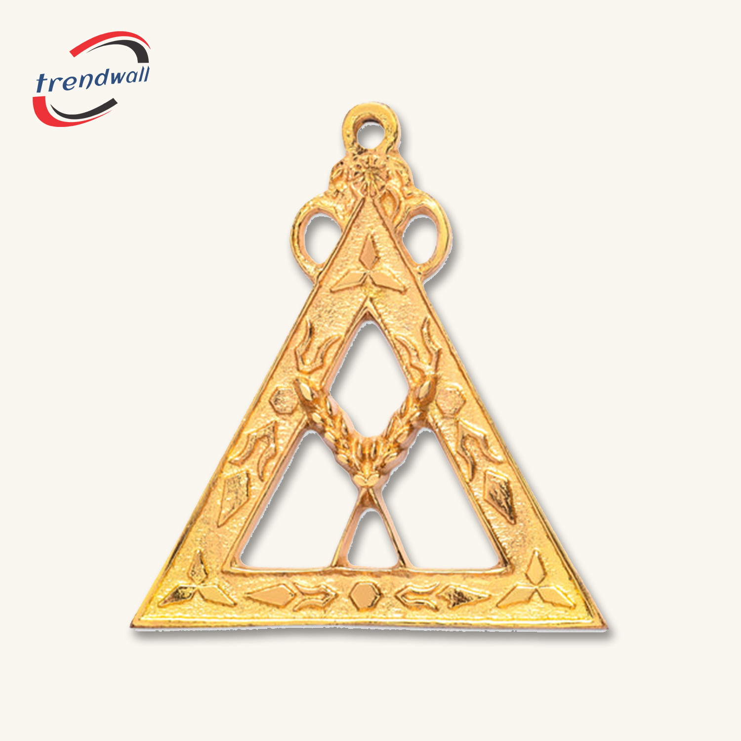 Secretary Blue Lodge Officer Collar Jewel - Gold Metal