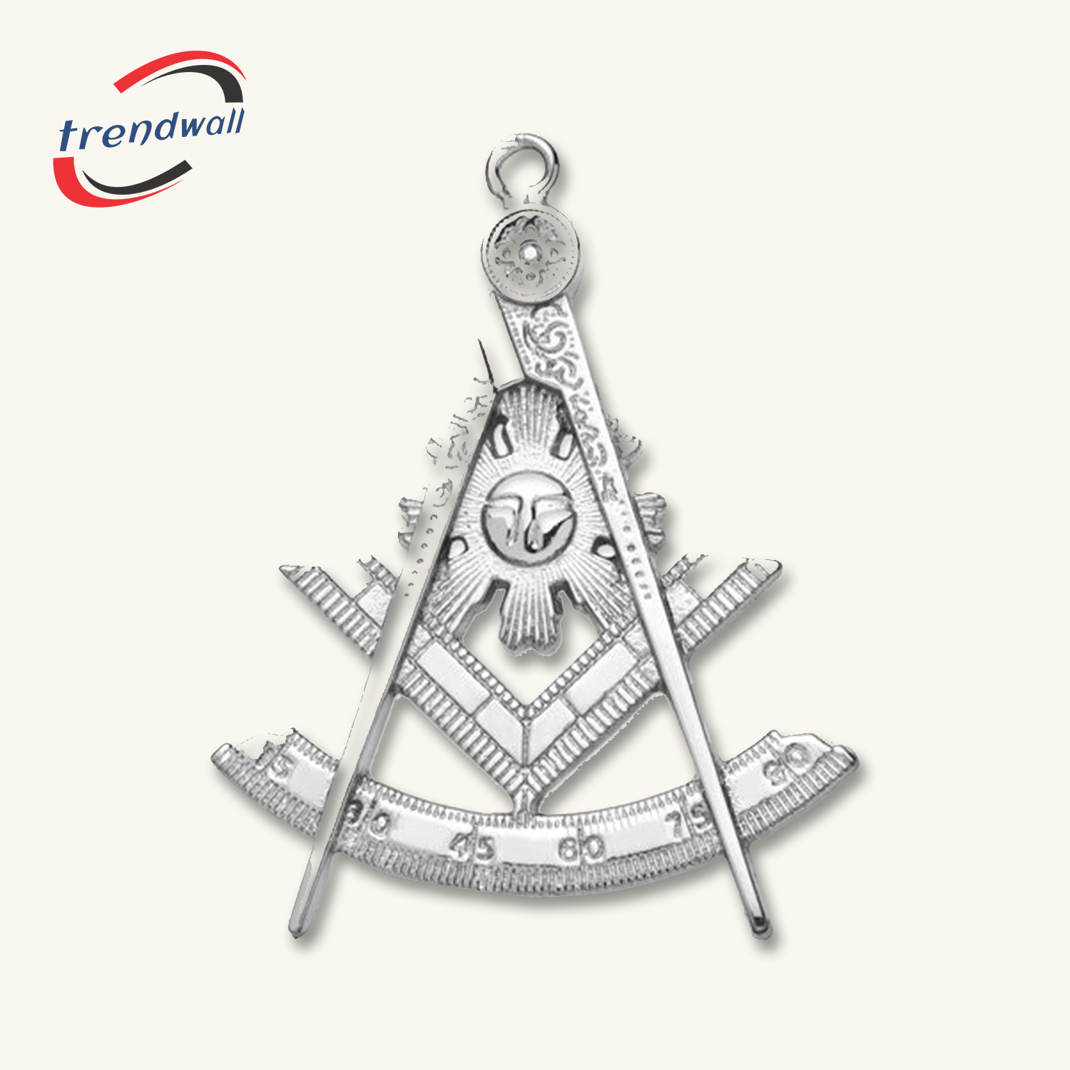 Past Master Blue Lodge Collar Jewel - Silver Plated 