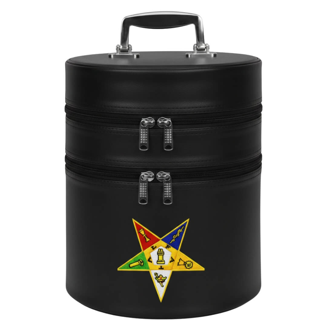Masonic OES Fez Case Black Color Dual Step