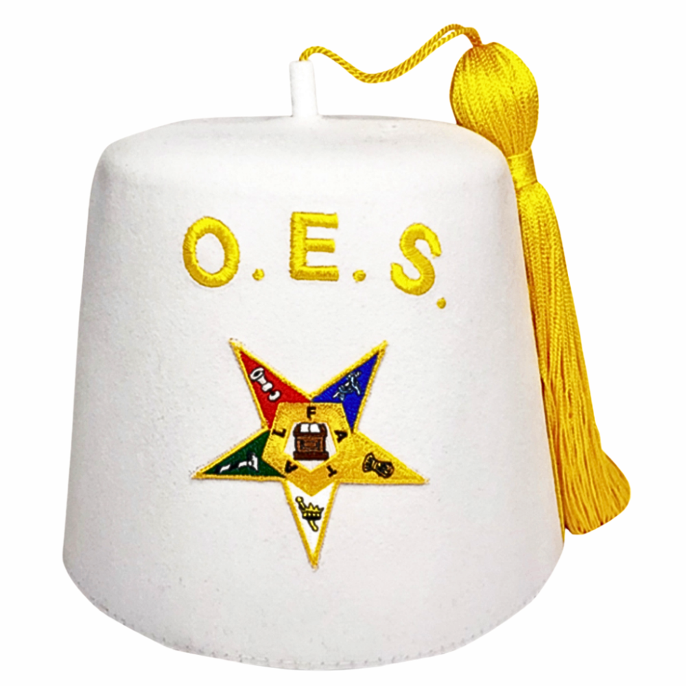 Masonic OES Fez – Order of Eastern Star Machine Embroidered Fez
