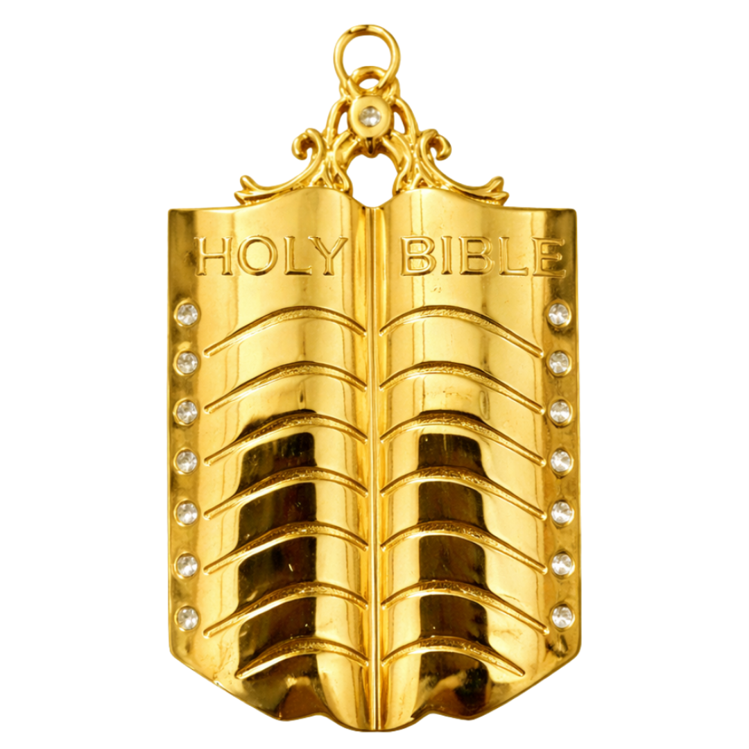 Chaplain Blue Lodge Officer Collar Jewel - Gold Metal