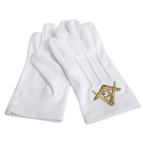 Master Mason Blue Lodge Gloves