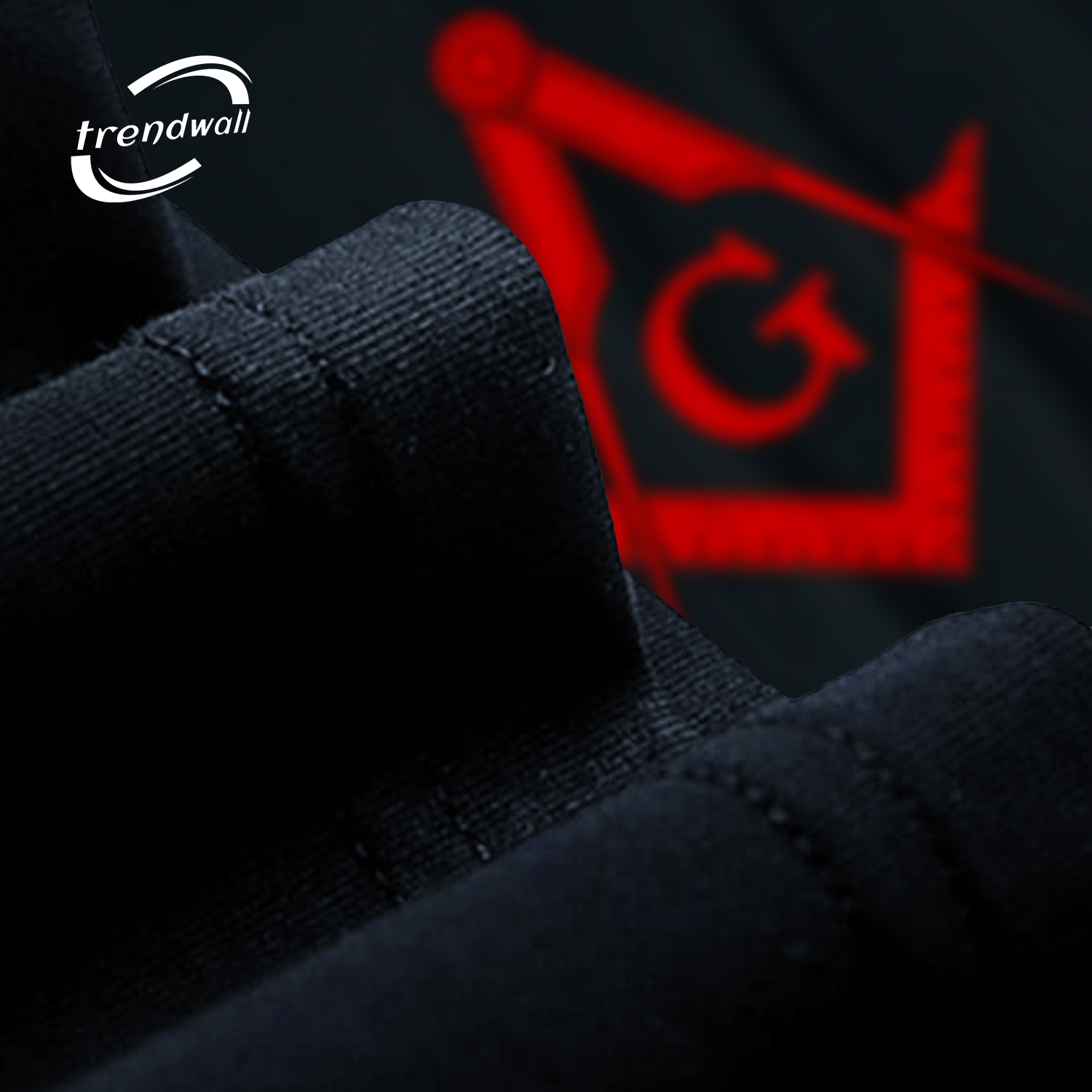 Masonic Square and Compass Freemasonry Symbol Red T-Shirt