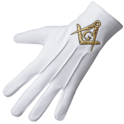 Master Mason Blue Lodge Gloves