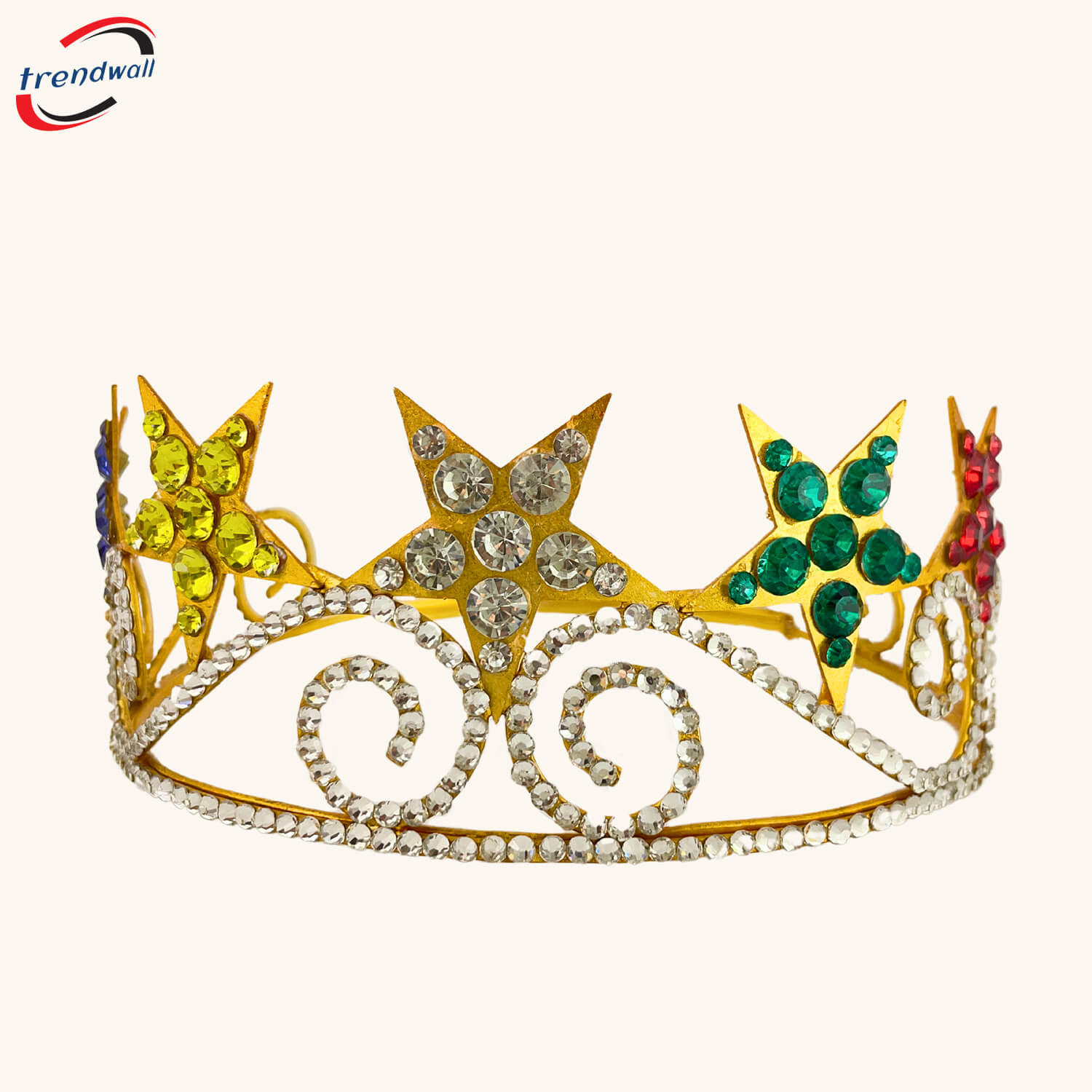 OES 5-Stars Crown Gold Tone Beautiful round Style with Crown Case