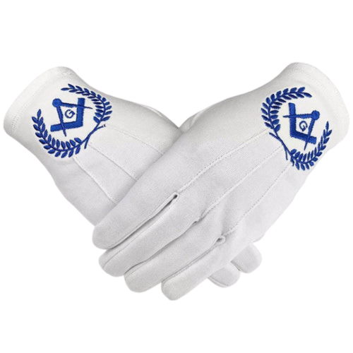 Master Mason Blue Lodge Gloves